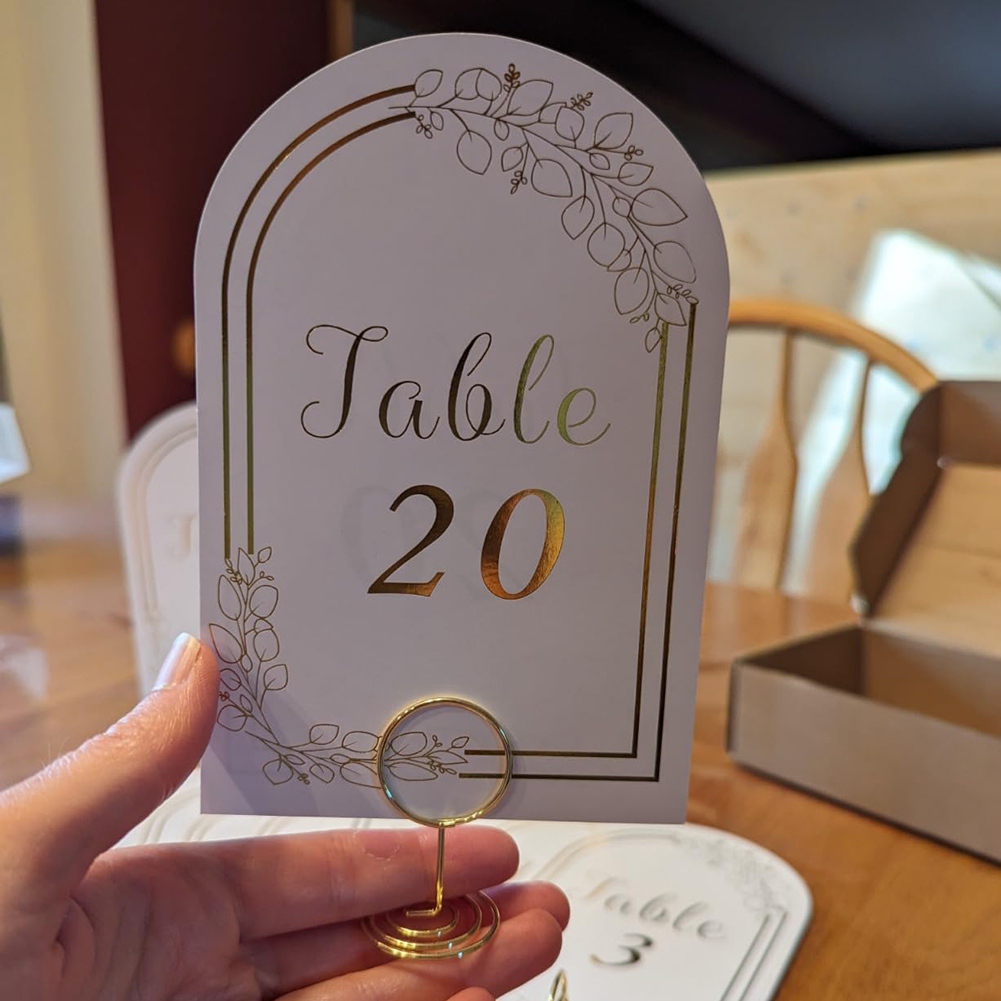 Table Number Gold - AT19 – Номера для свадебного стола,