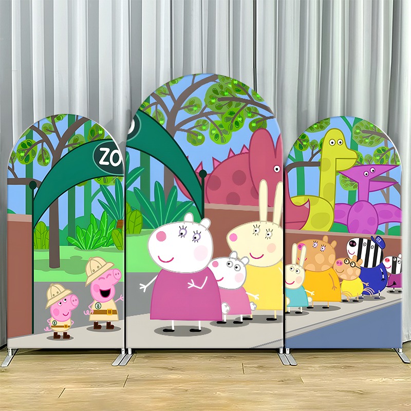 Wedding Zoo - 2D плоский фон-арка, однослойный, из неэластичной