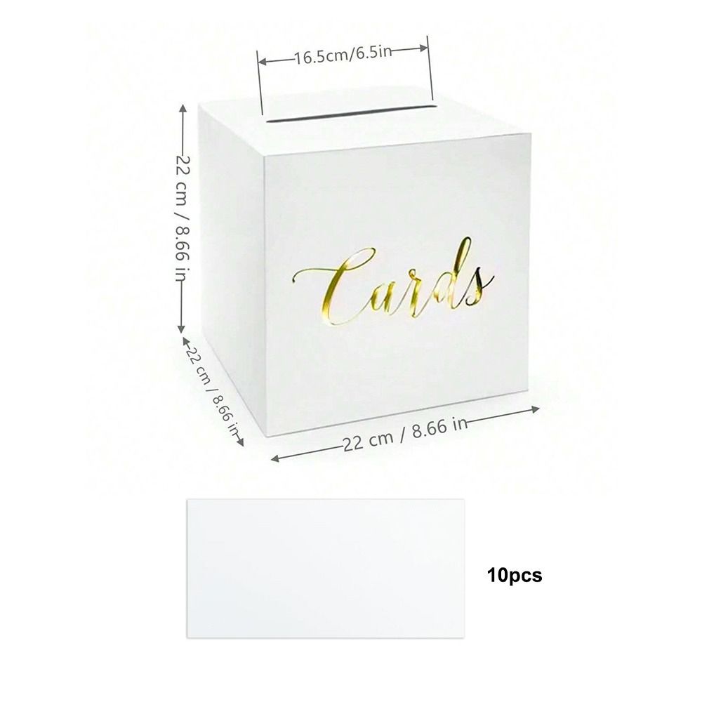 Wedding Card Box - Коробки-конверты белые и черные для свадебных