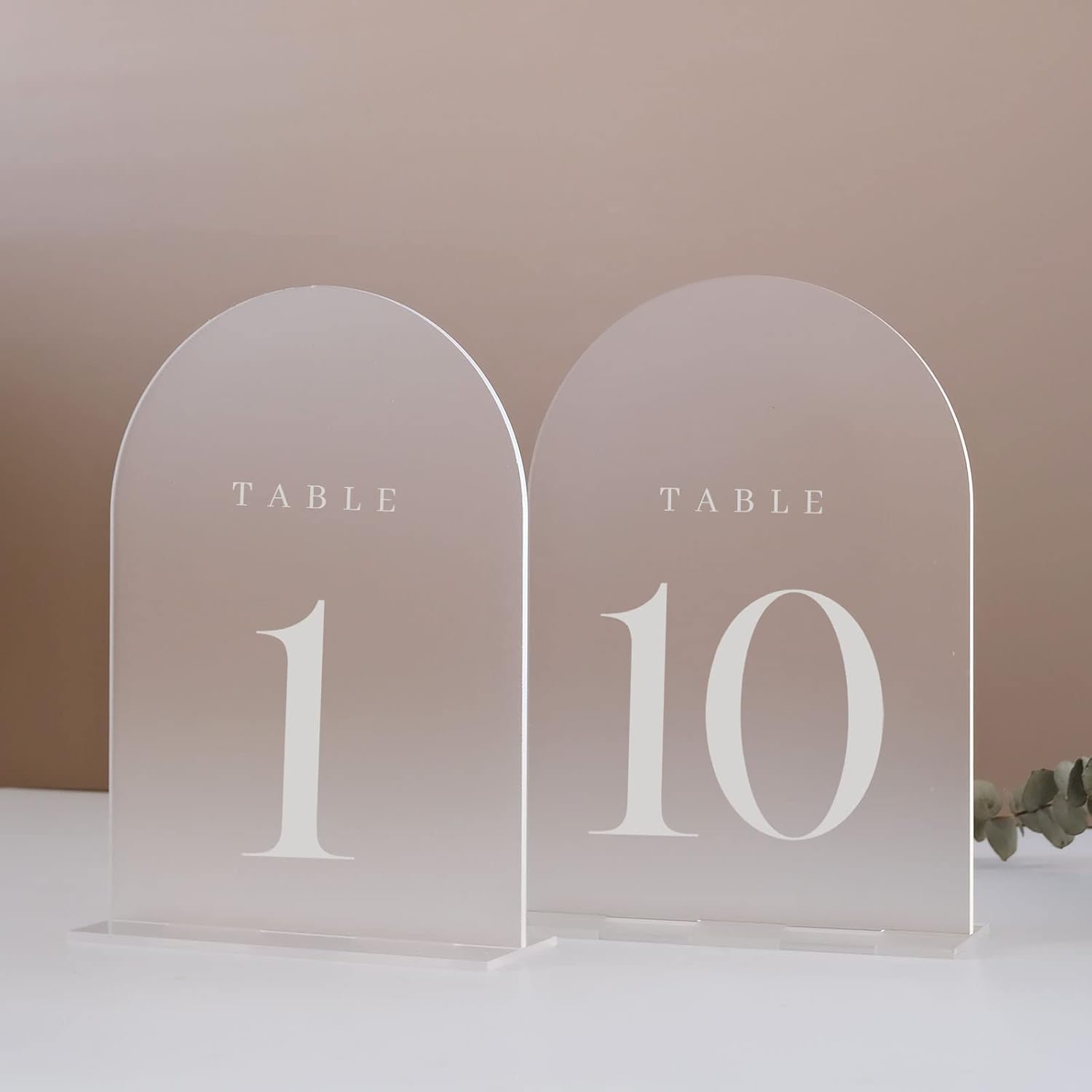 Table Number Gold - Акриловые номерки для столов с подставками,