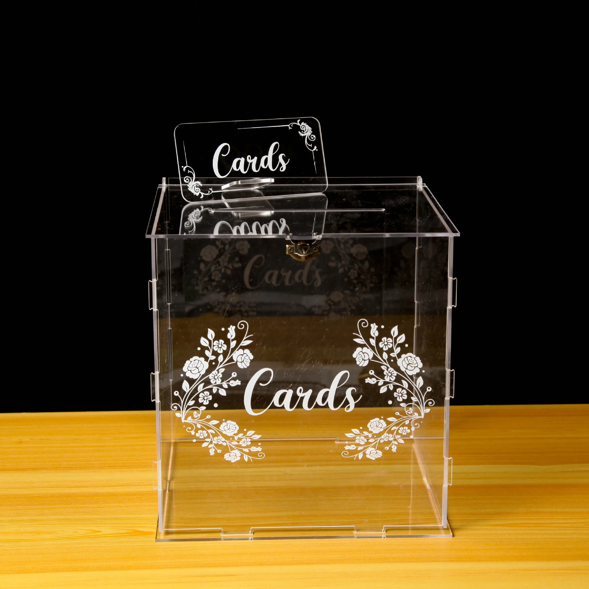 1 шт. акриловая коробка для св – обзор и цена Wedding Card Box