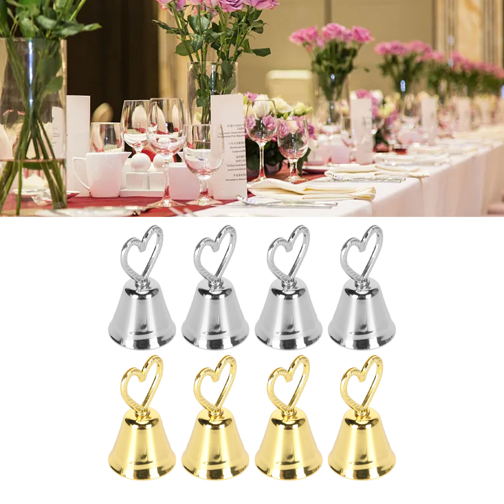 Золотые держатели для карточек – обзор и цена Table Number Gold