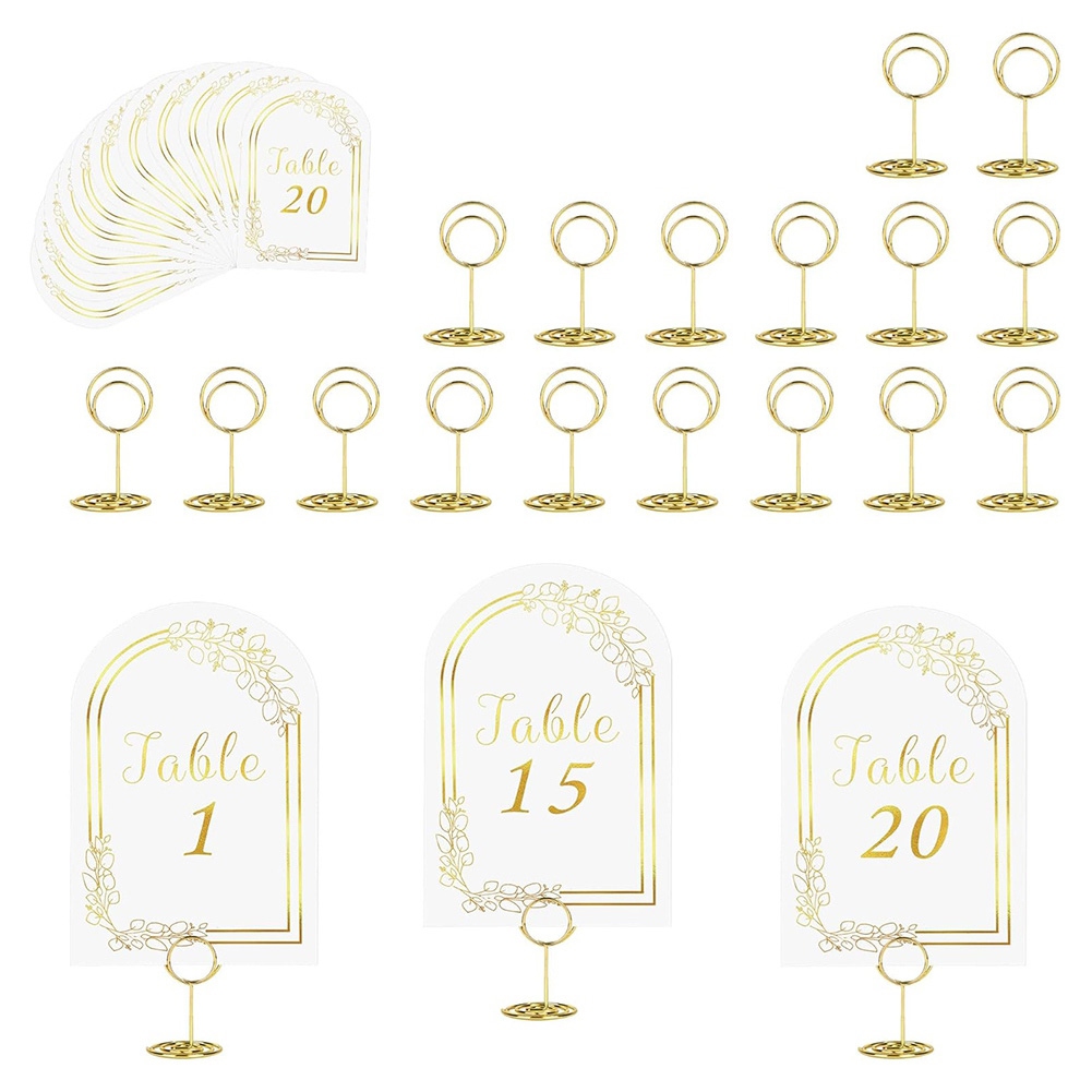 AT19 – Номера для свадебного с – обзор и цена Table Number Gold