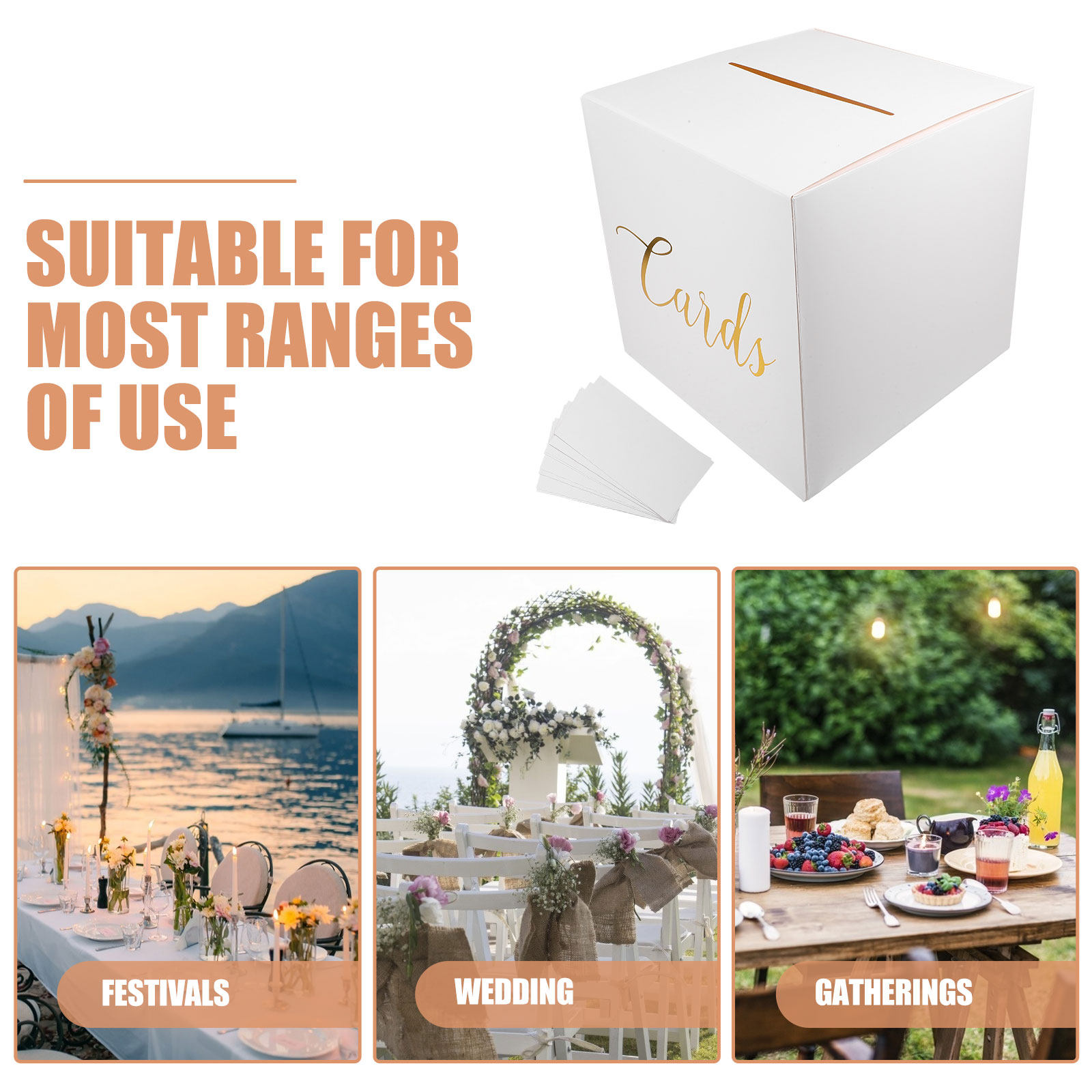 1 комплект: подарочная коробка – обзор и цена Wedding Card Box