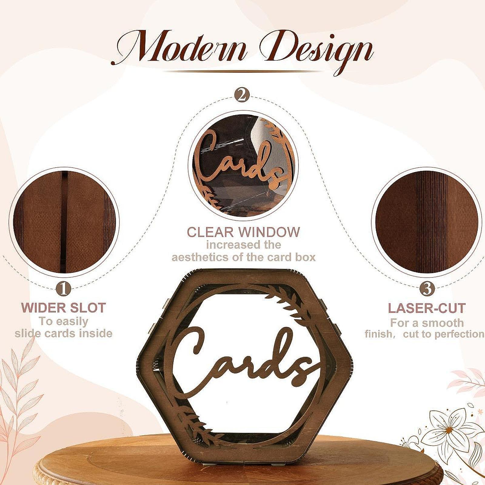 Деревянная коробка для подароч – обзор и цена Wedding Card Box
