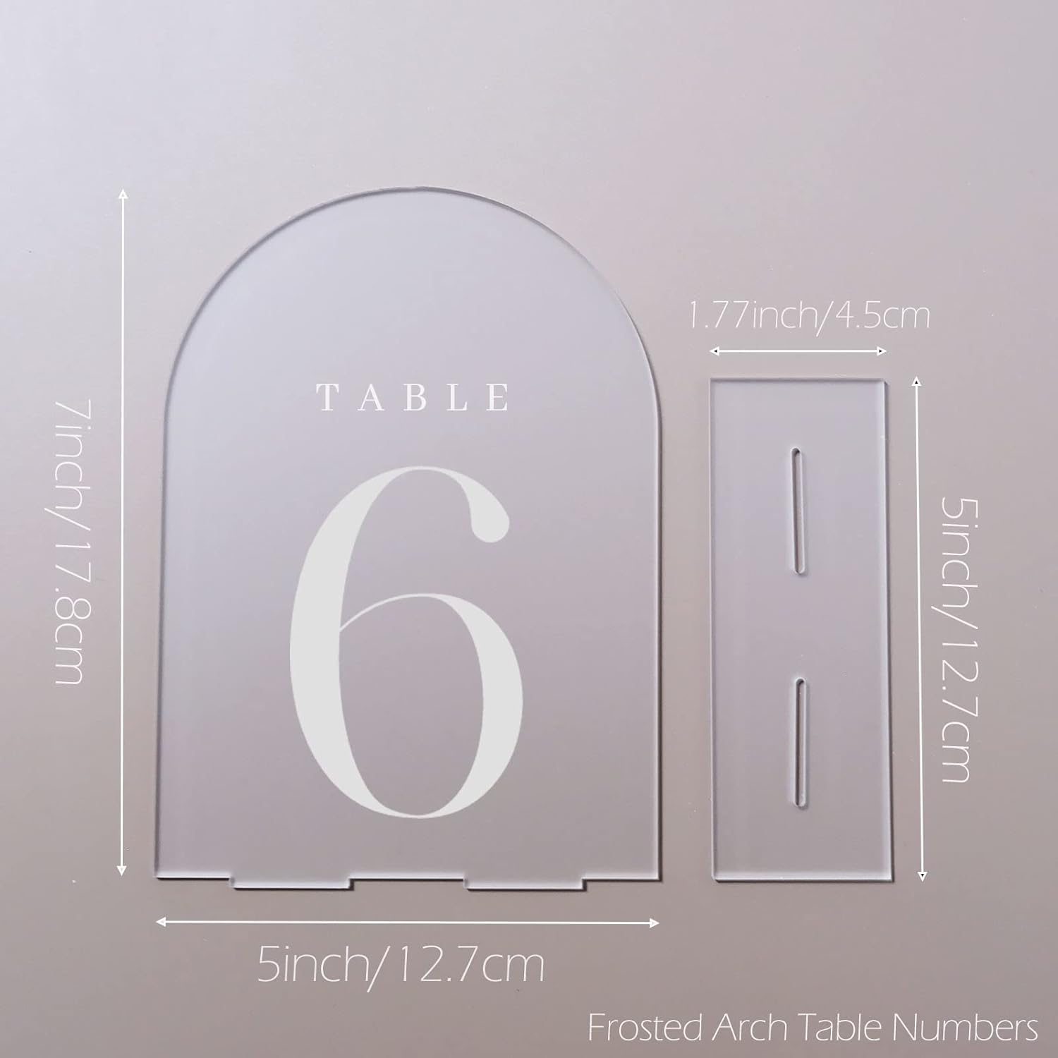 Акриловые номерки для столов с – обзор и цена Table Number Gold